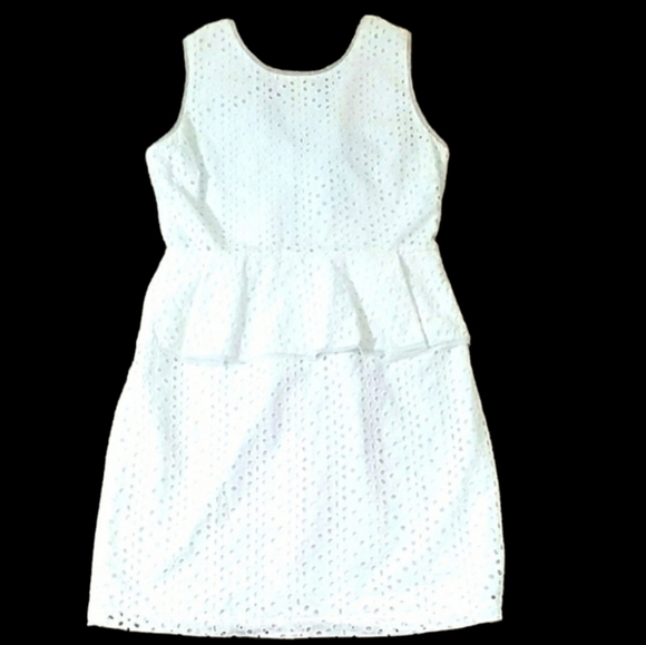Max & Cleo~Size 8~White Lace 100% Cotton Dress NWT - Picture 1 of 11